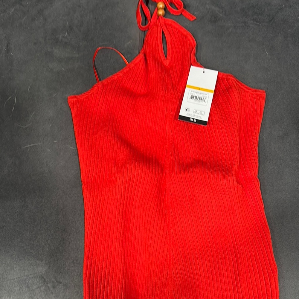 Vibrant Red Halter Top